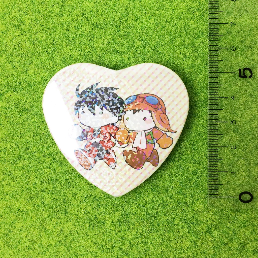 豊直ラブラブハート缶バッジ