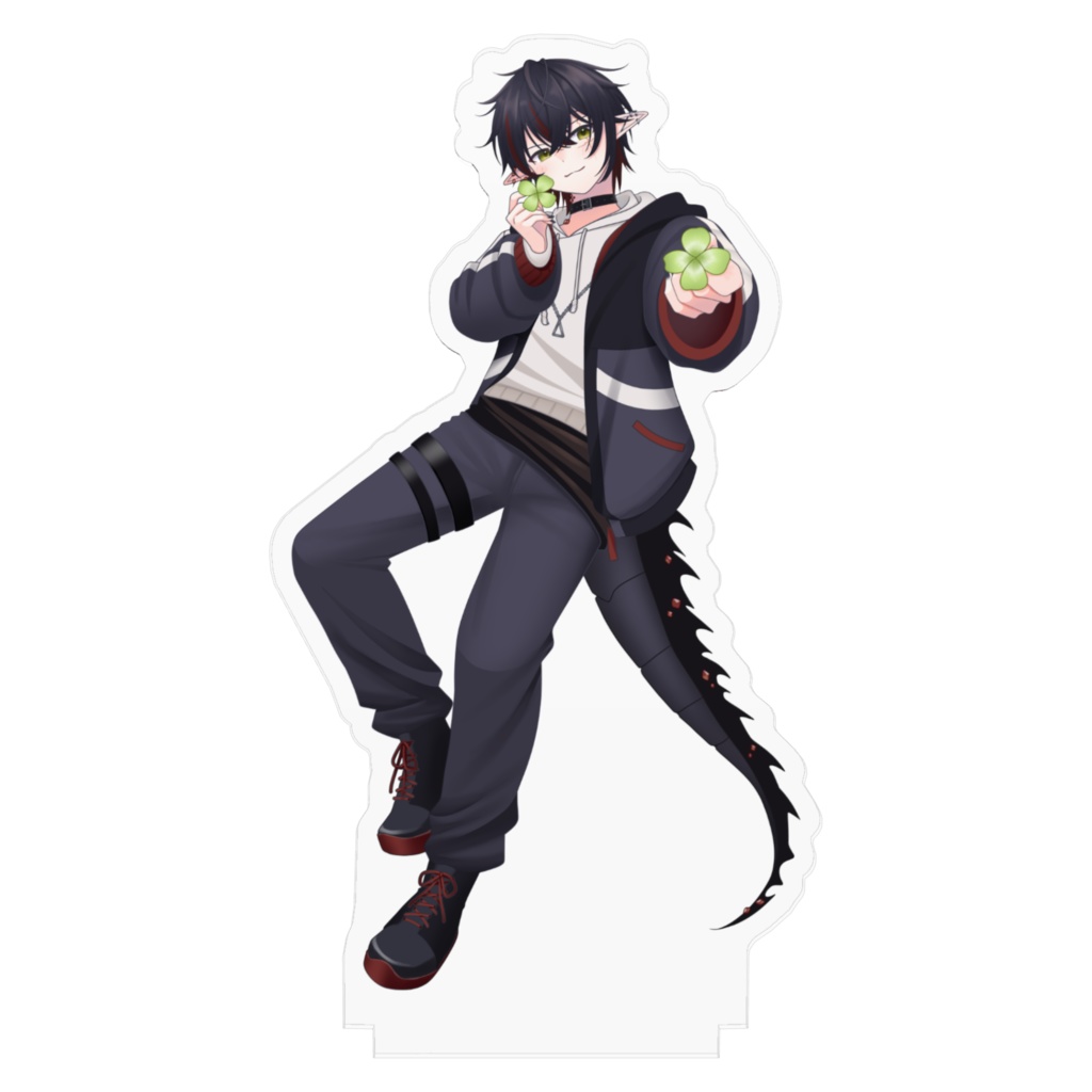 黒羽ジン アクリルスタンド-100x100mm