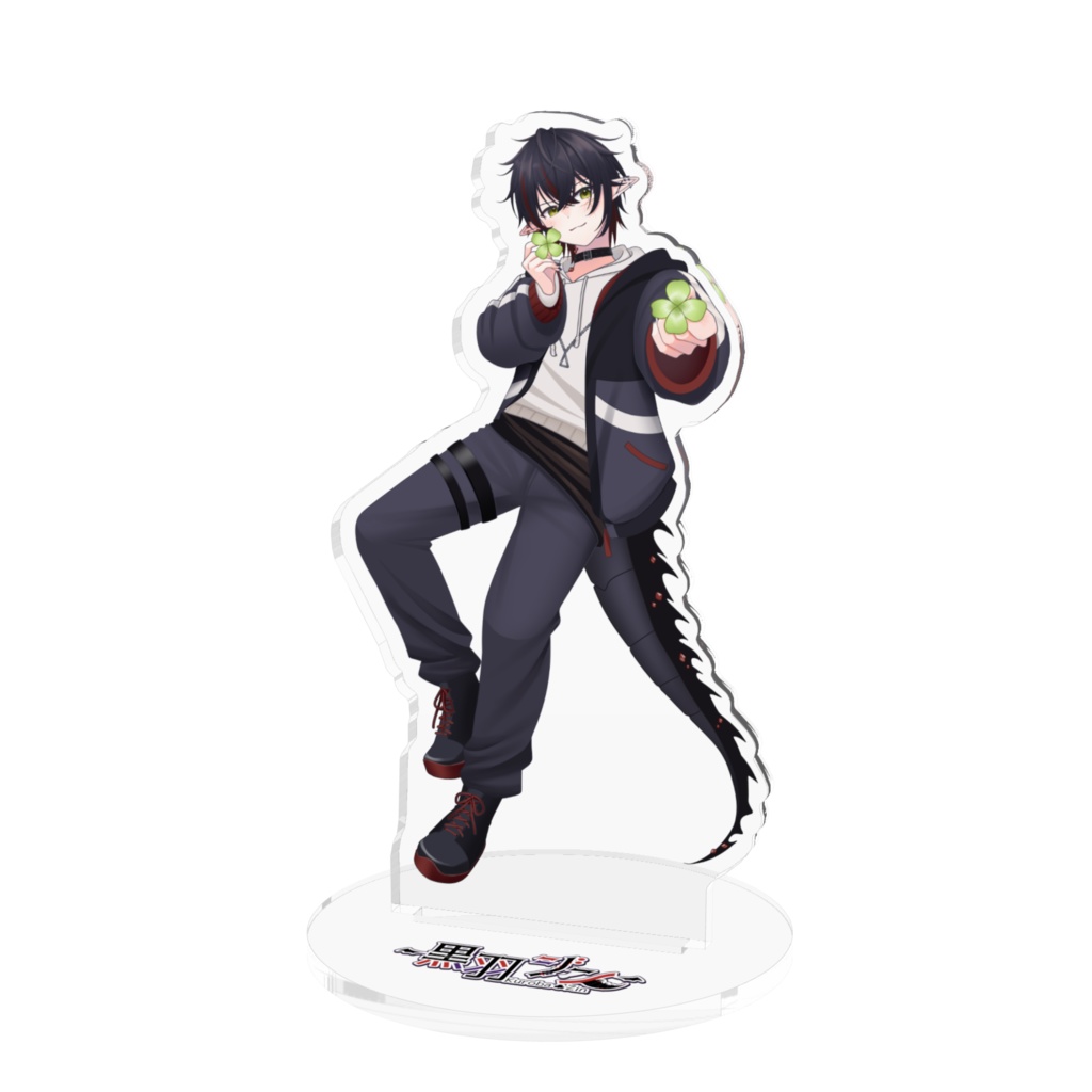 黒羽ジン アクリルスタンド-100x100mm