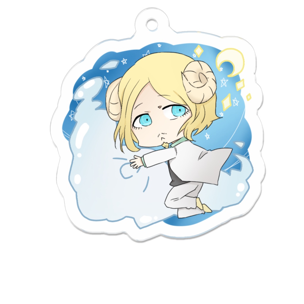 ひつじ黄桜アクキー