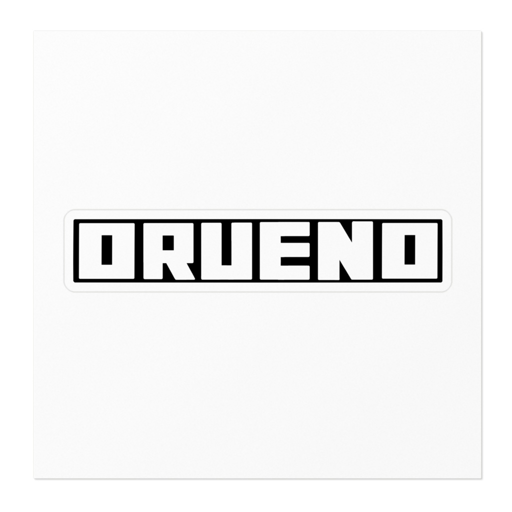 ダレノ・オレノステッカー