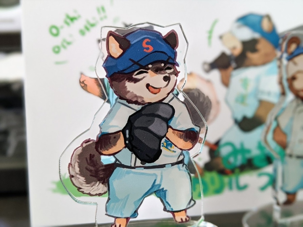 黒柴ケモ沢アクリルスタンド：匿名配送版