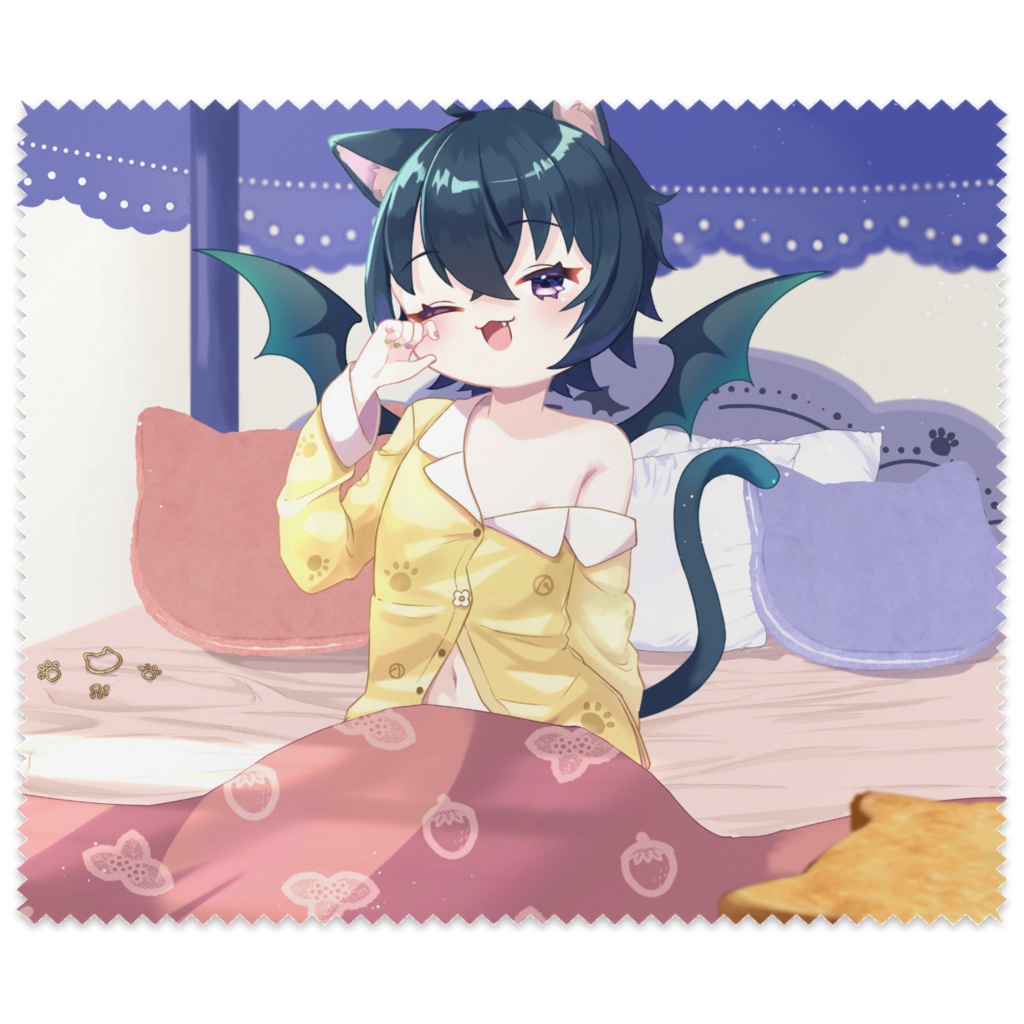 猫魔テン 2025バースデー メガネ拭き(復刻)