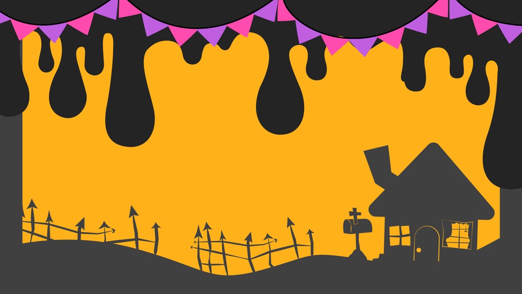 🎃無料🎃ハロウィン背景+コメント欄