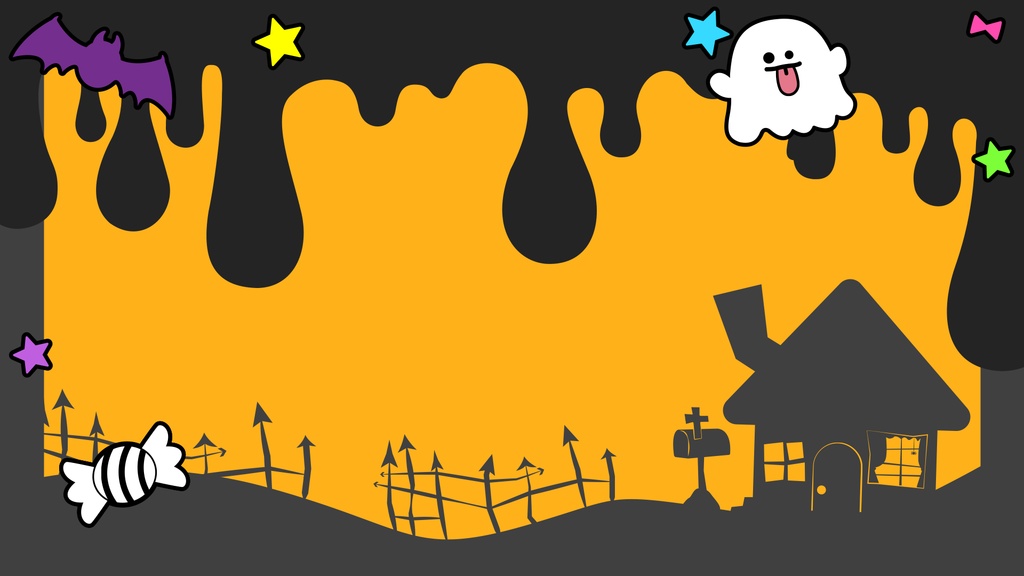 🎃無料🎃ハロウィン背景+コメント欄