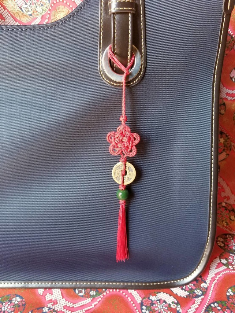 白澤の耳飾り風 根付(バッグチャーム)