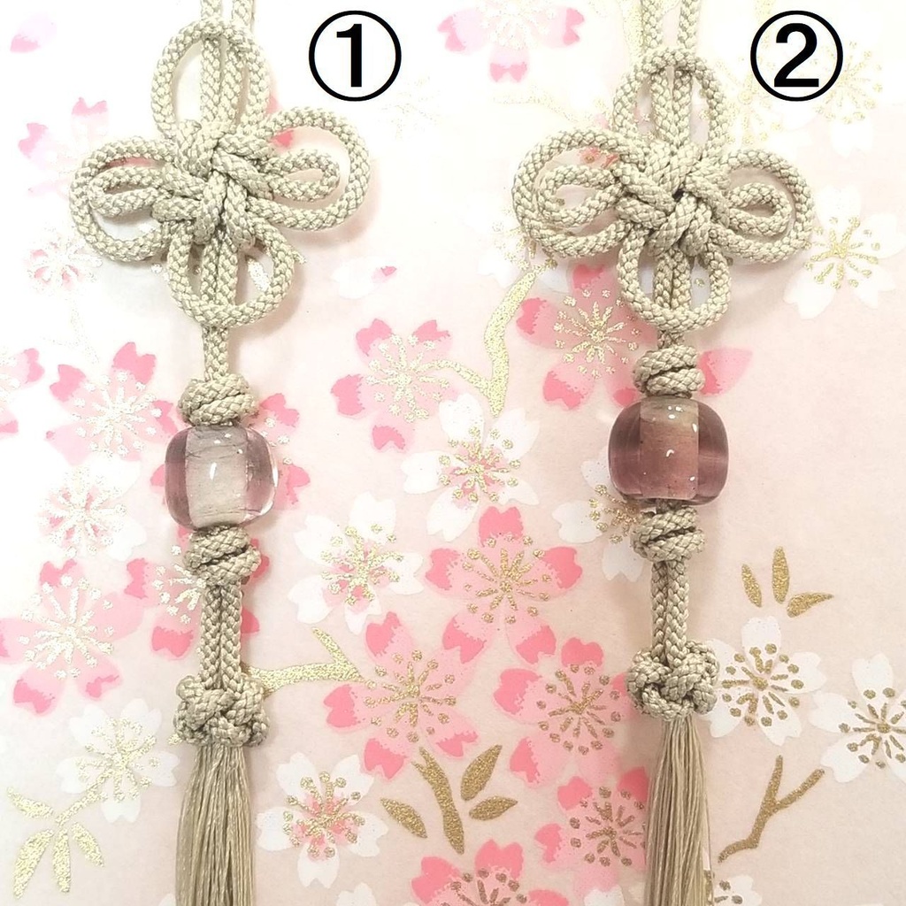 へし切長谷部の飾り結び風 根付(バッグチャーム)