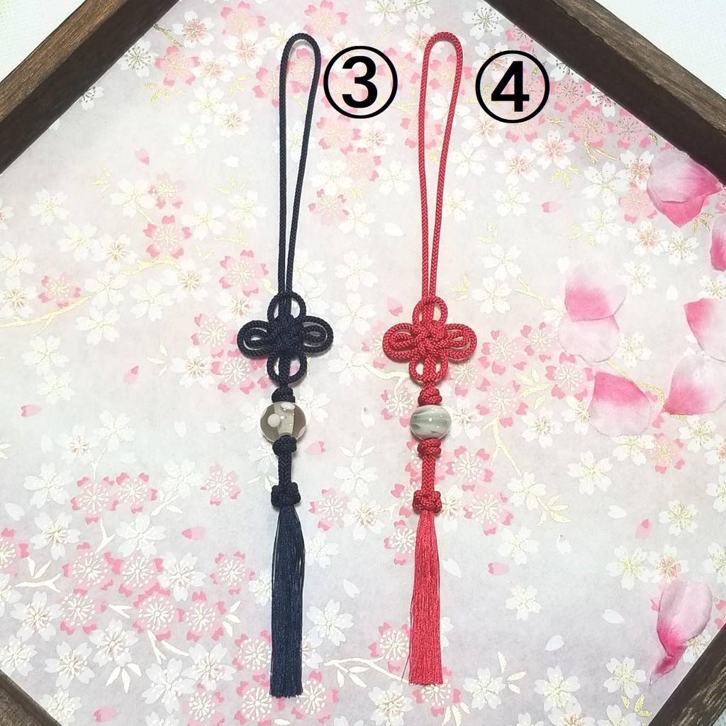 へし切長谷部の飾り結び風 根付(バッグチャーム)