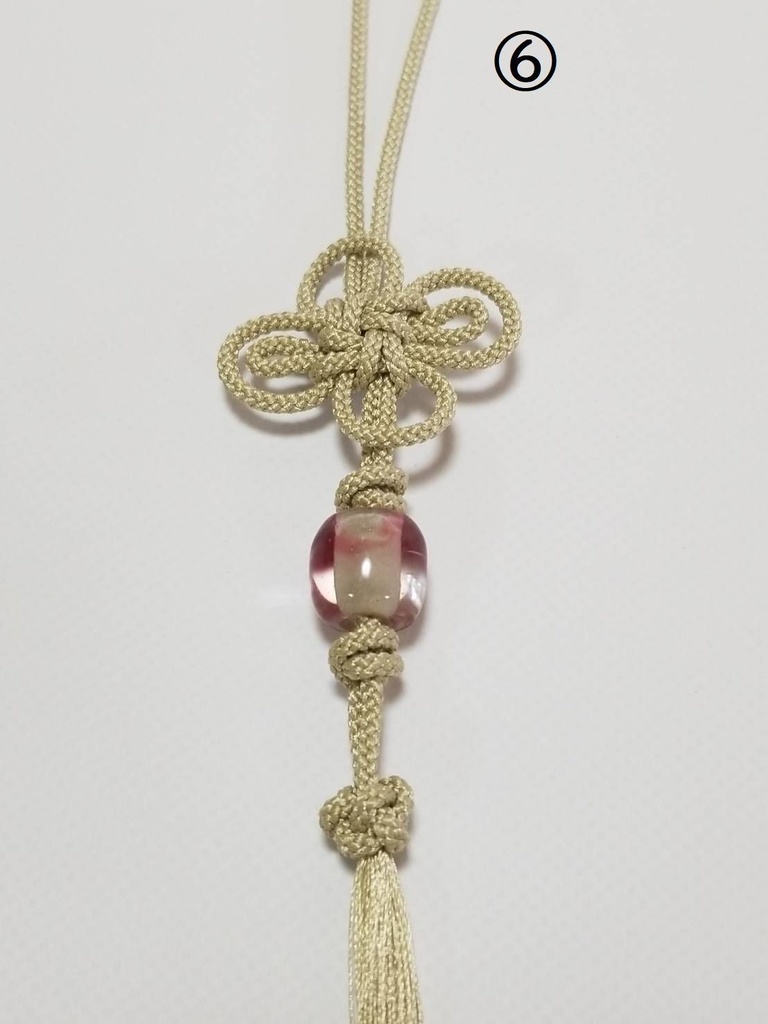 へし切長谷部の飾り結び風 根付(バッグチャーム)