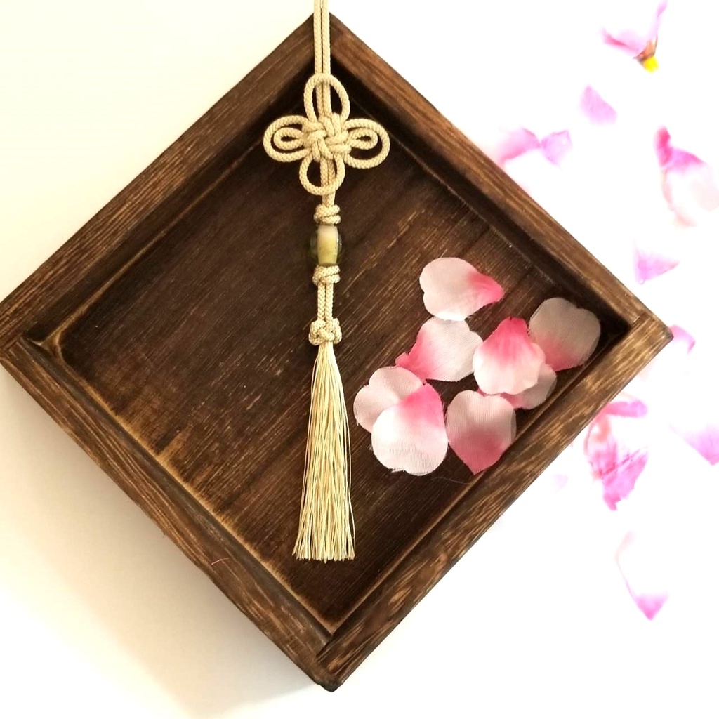 へし切長谷部の飾り結び風 根付(バッグチャーム)