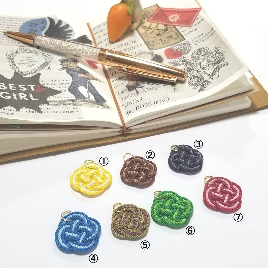 飾り結びのチャーム(トラベラーズノート用 / 御朱印帳用)