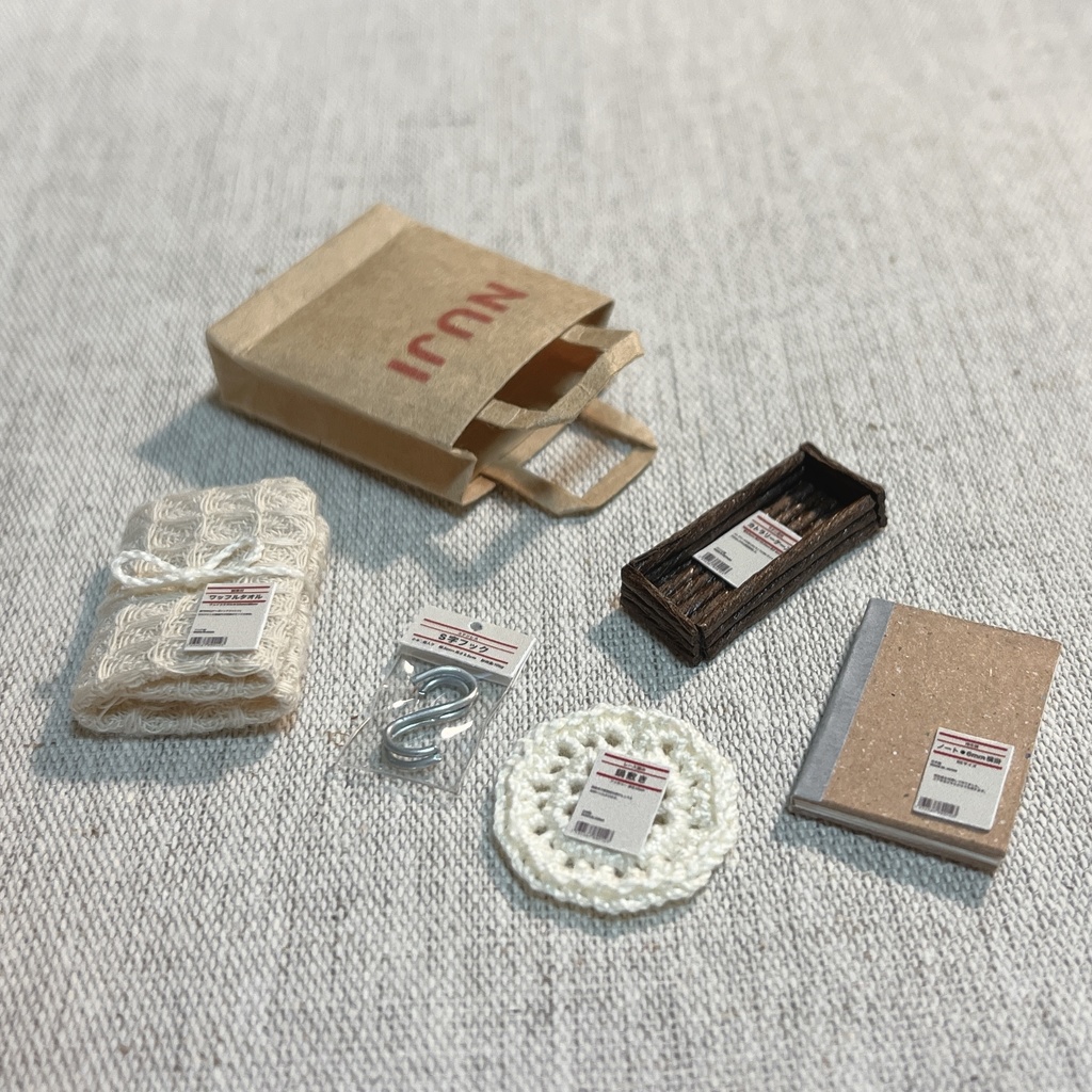ミニチュア 雑貨屋さんの購入品