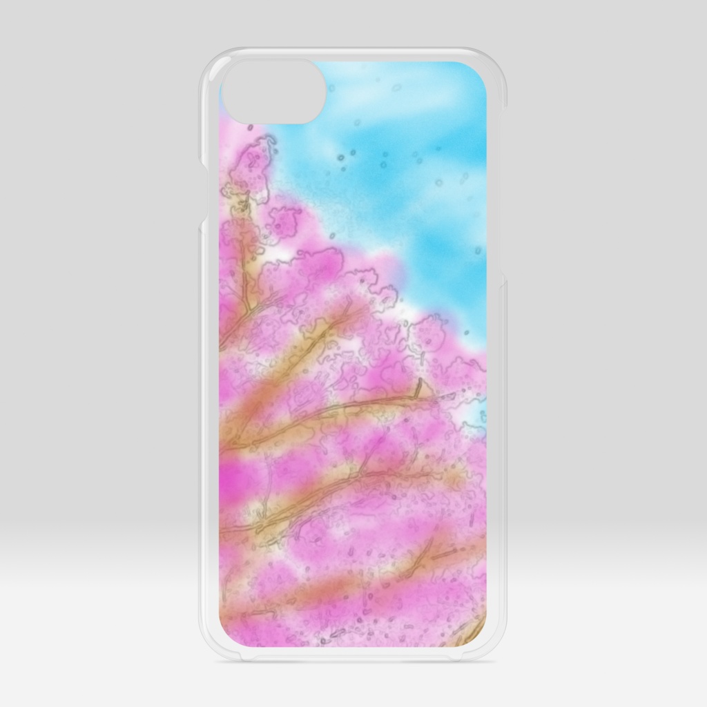 桜のクリアiPhoneケース