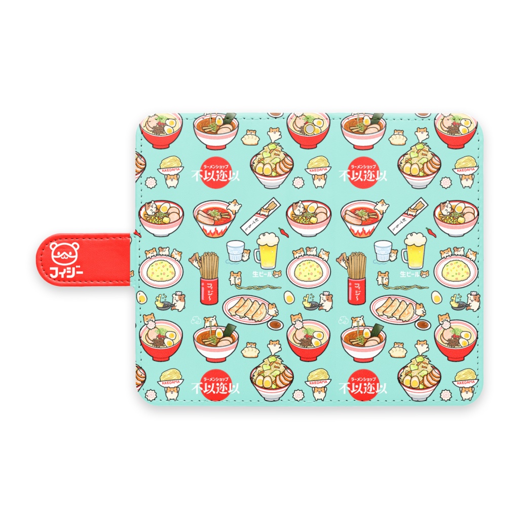 ラーメンハムちゃん(手帳型androidケース)