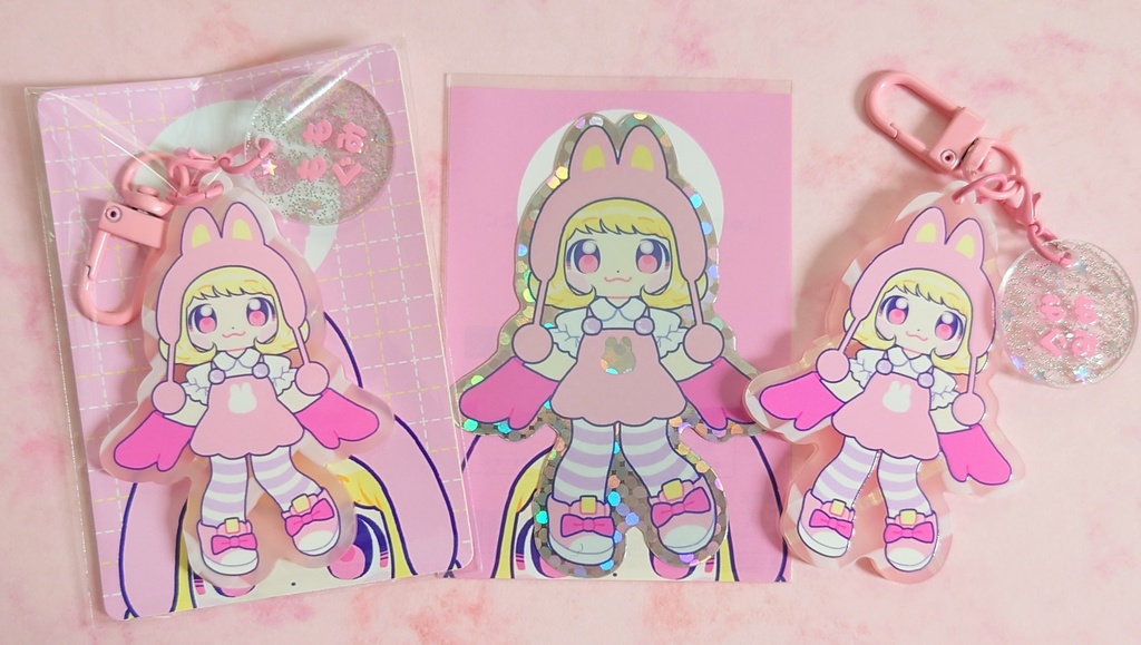 もも・そら・すみれアクキー