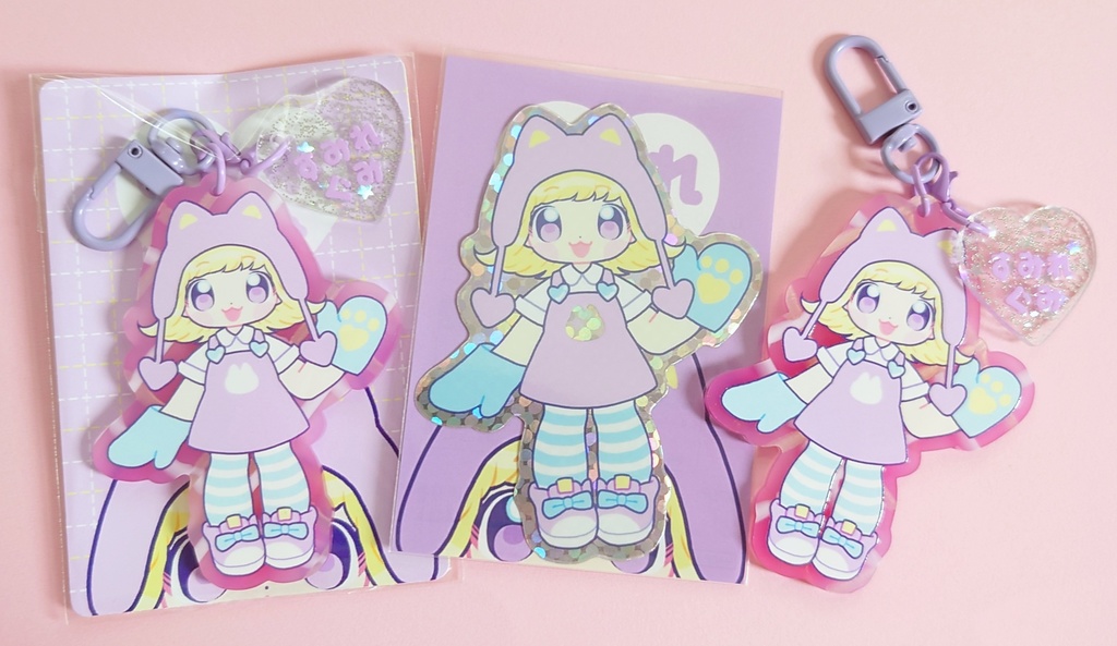 もも・そら・すみれアクキー