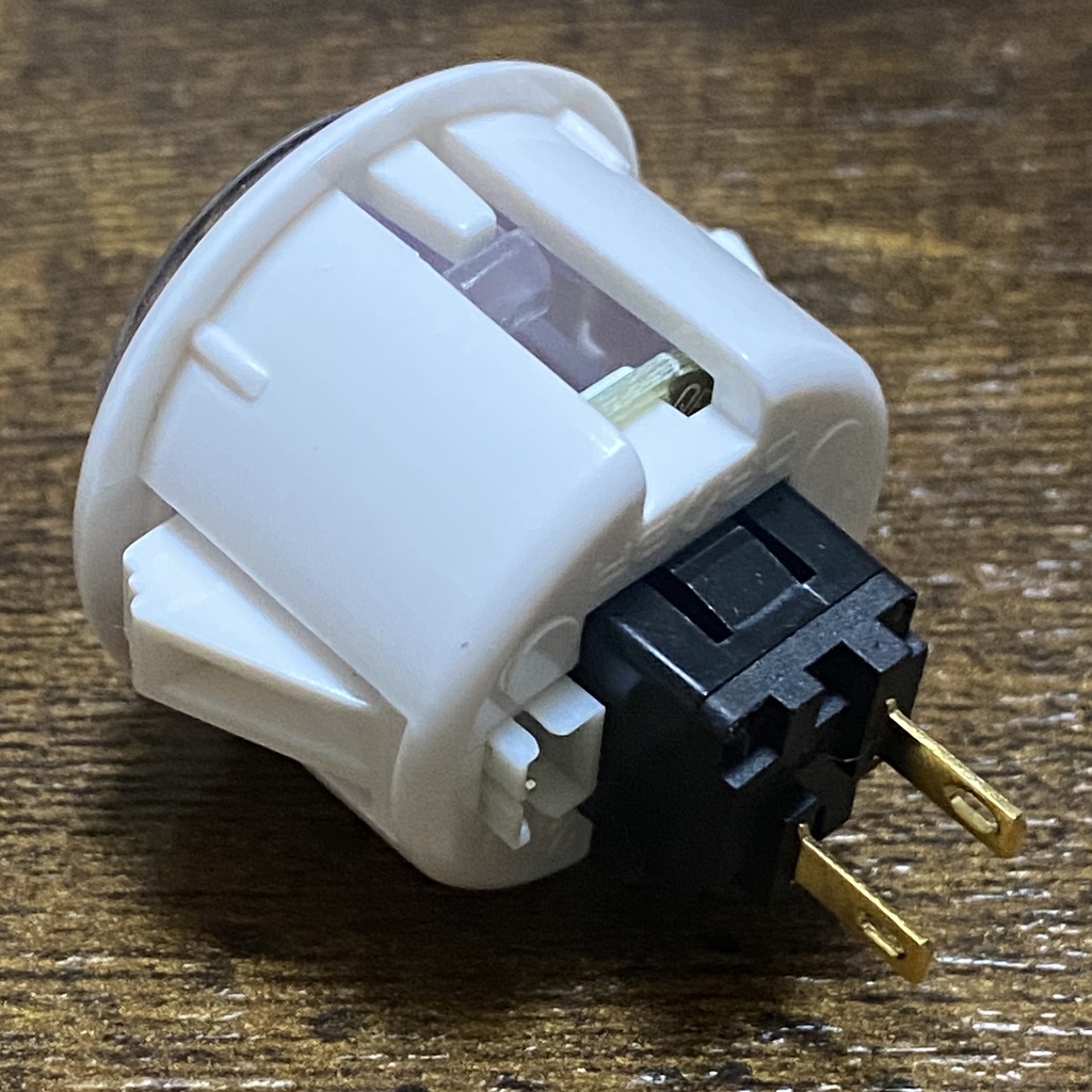 QANBA CRYSTAL LEDボタン 30mm ホワイト