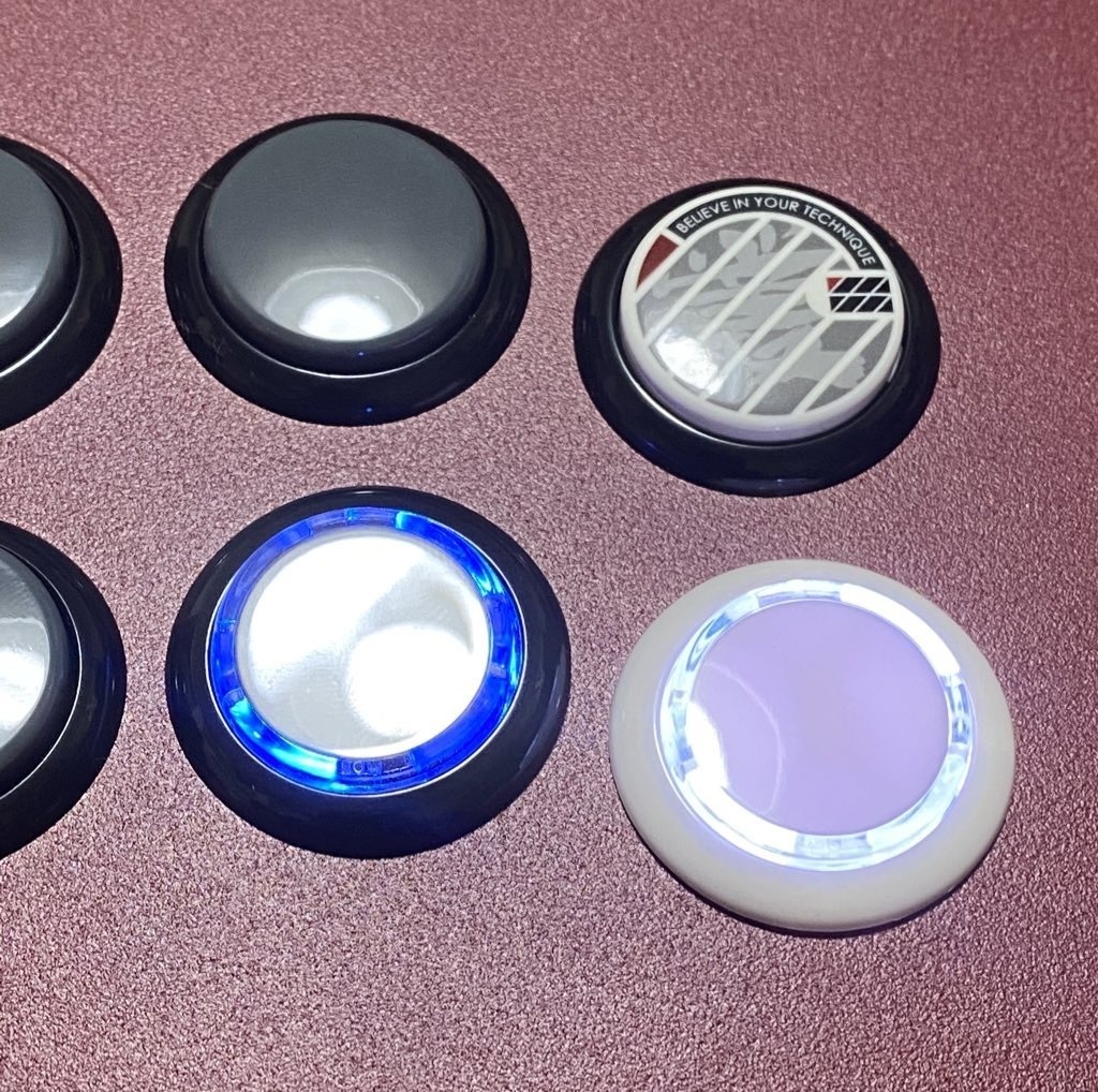 QANBA CRYSTAL LEDボタン 30mm ブラック