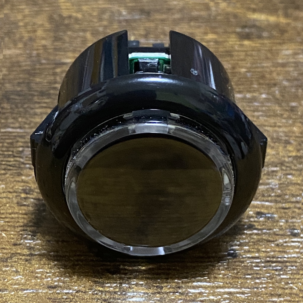 QANBA CRYSTAL LEDボタン 30mm ブラック