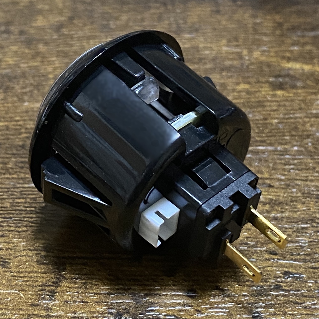 QANBA CRYSTAL LEDボタン 30mm ブラック