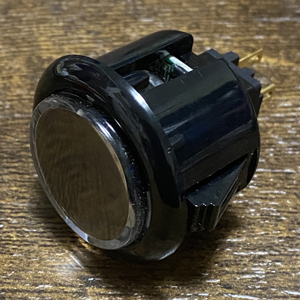 QANBA CRYSTAL LEDボタン 30mm　ブラック