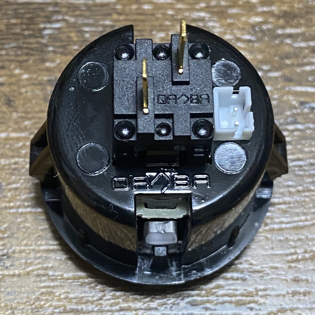 QANBA CRYSTAL LEDボタン 30mm ブラック