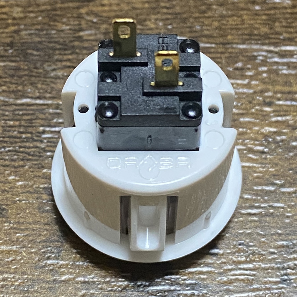 QANBA CRYSTAL LEDボタン 24mm ホワイト