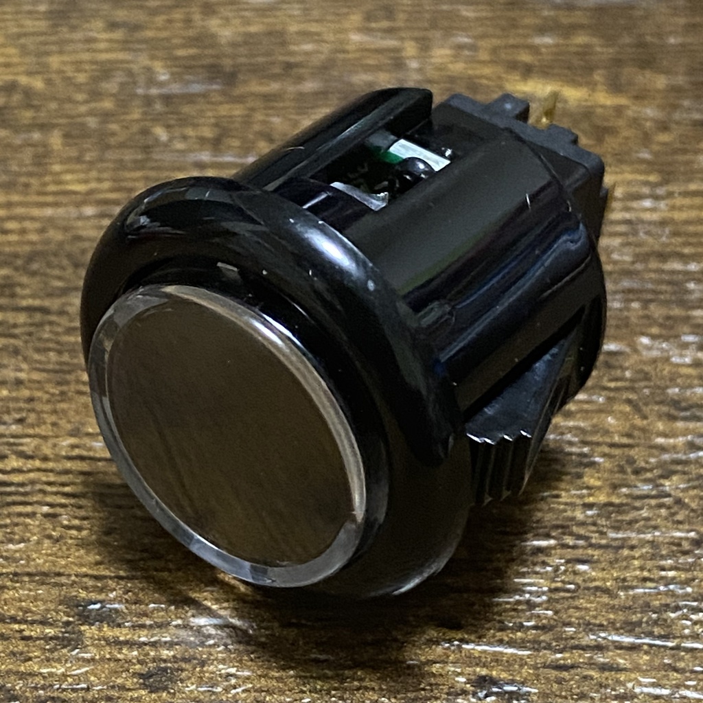 QANBA CRYSTAL LEDボタン 24mm　ブラック