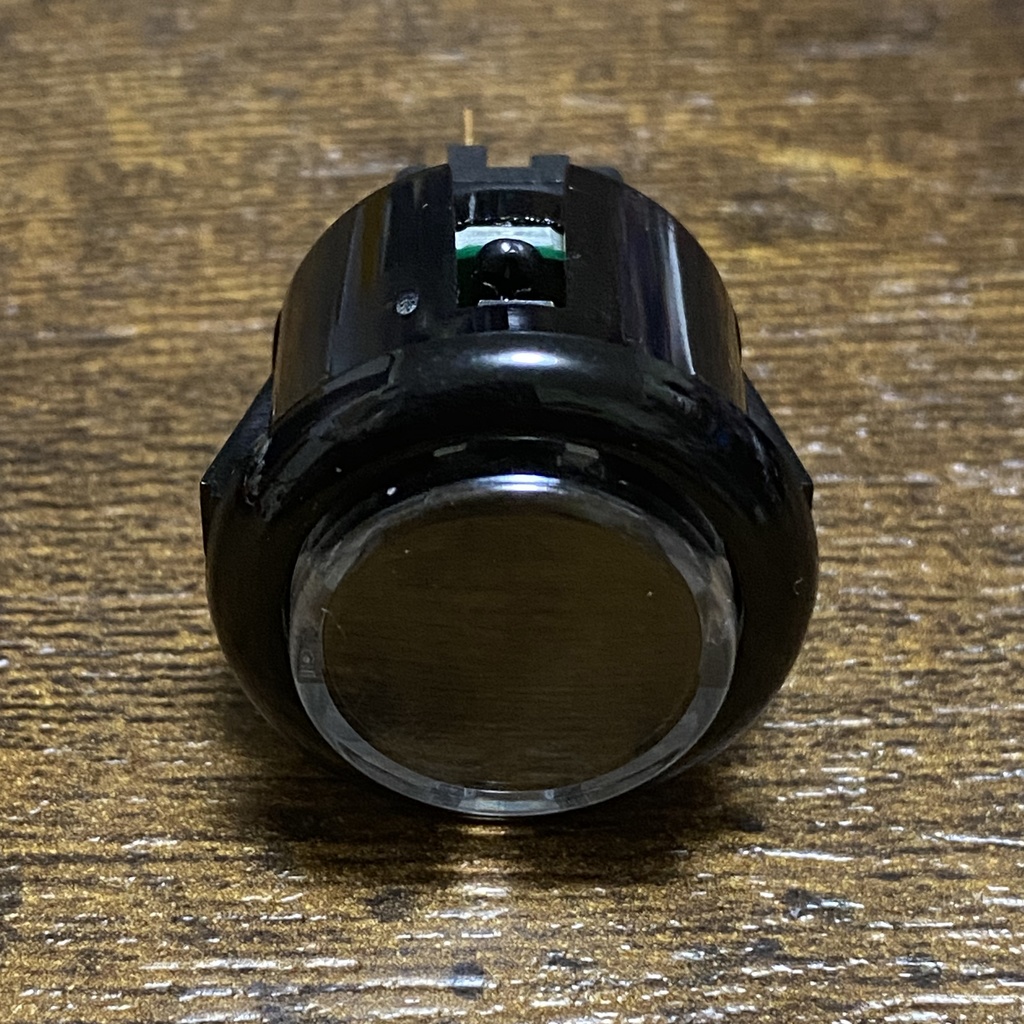 QANBA CRYSTAL LEDボタン 24mm ブラック