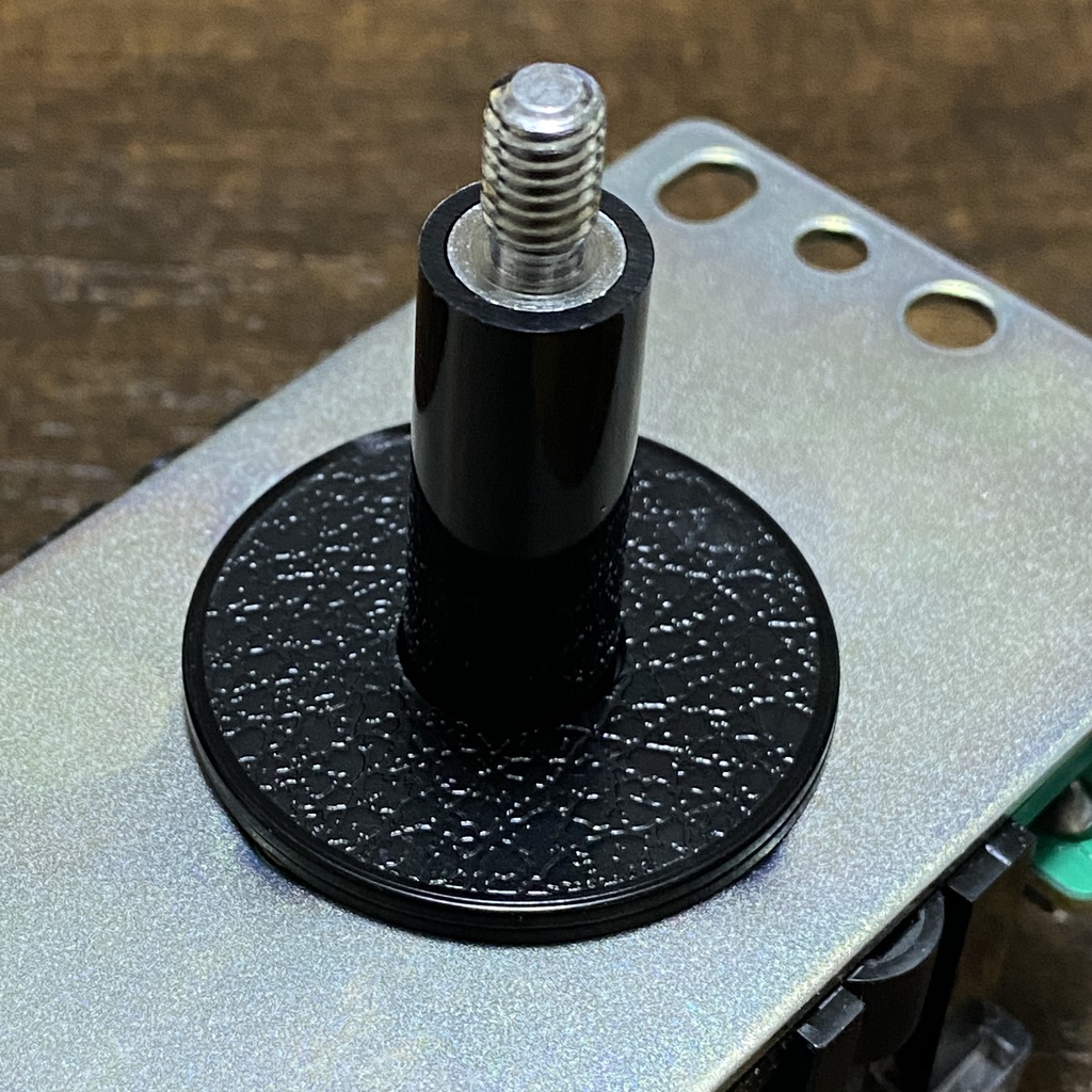 三和電子 JLF-TP-8YT-SK【普通の三和レバー、シャフトカバー、アケコン用ベースプレート、5P基板タイプ】