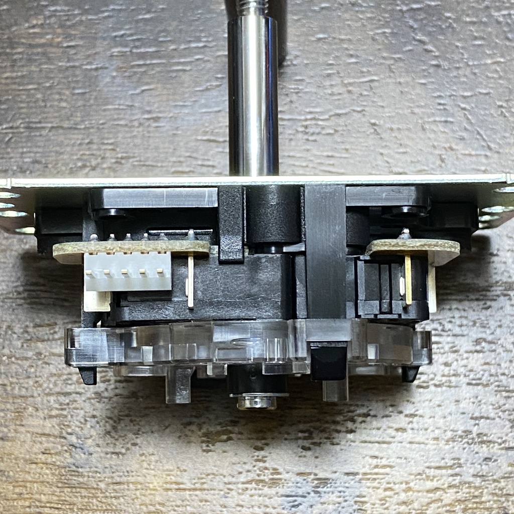 三和電子 JLF-TP-8YT-SK【普通の三和レバー、シャフトカバー、アケコン用ベースプレート、5P基板タイプ】