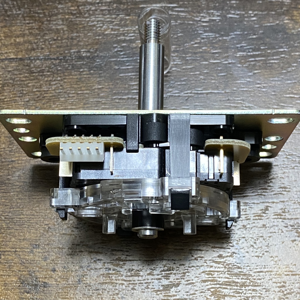 三和電子 JLFD-TP-8YT【シャフト着脱式 シャフトカバー アケコン用ベースプレート 5P基板タイプ】シャフト着脱式レバー