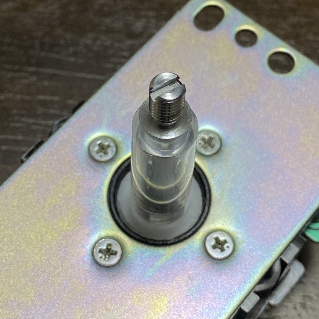 三和電子 JLFD-TP-8YT【シャフト着脱式 シャフトカバー アケコン用ベースプレート 5P基板タイプ】シャフト着脱式レバー