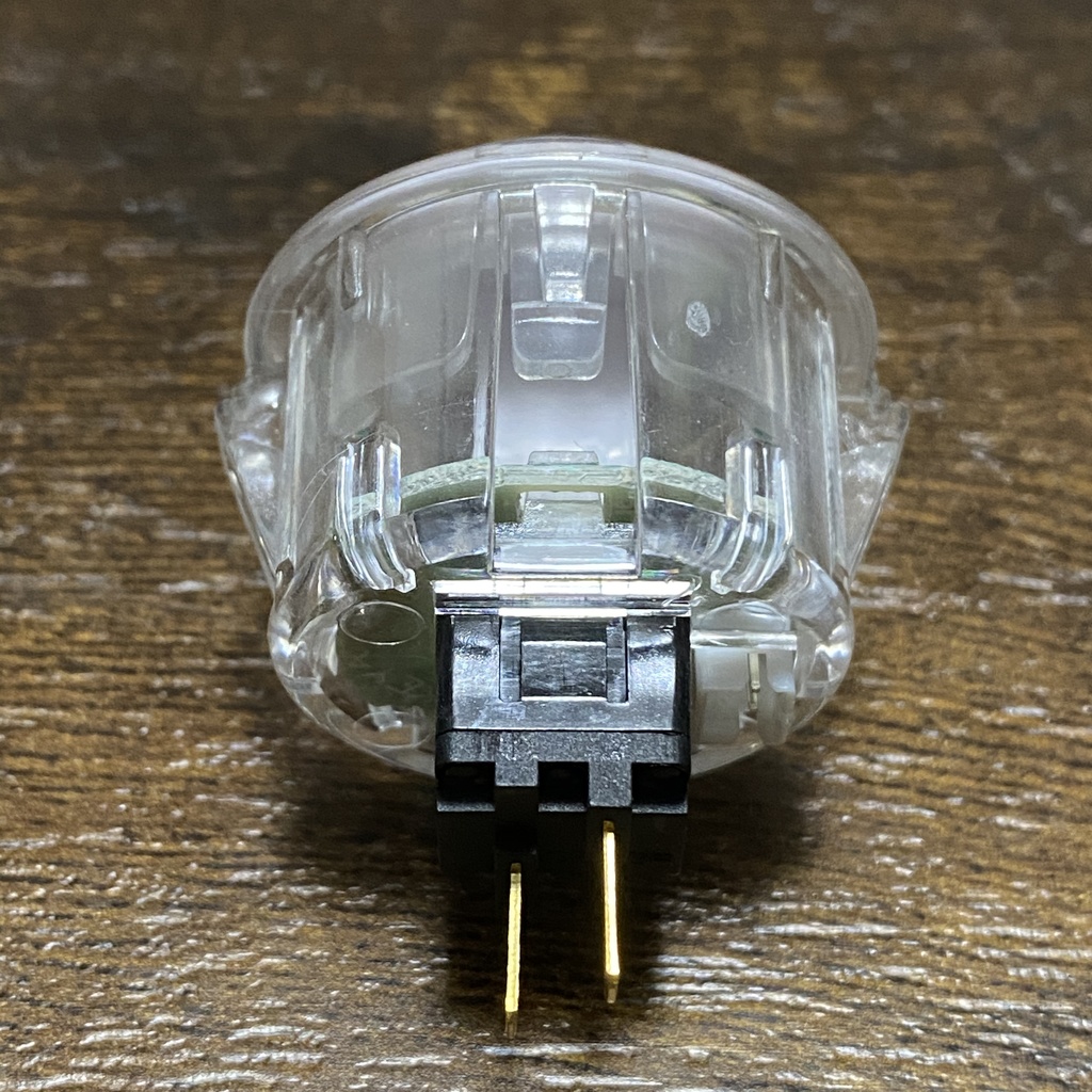 QANBA CRYSTAL LEDボタン 30mm クリア
