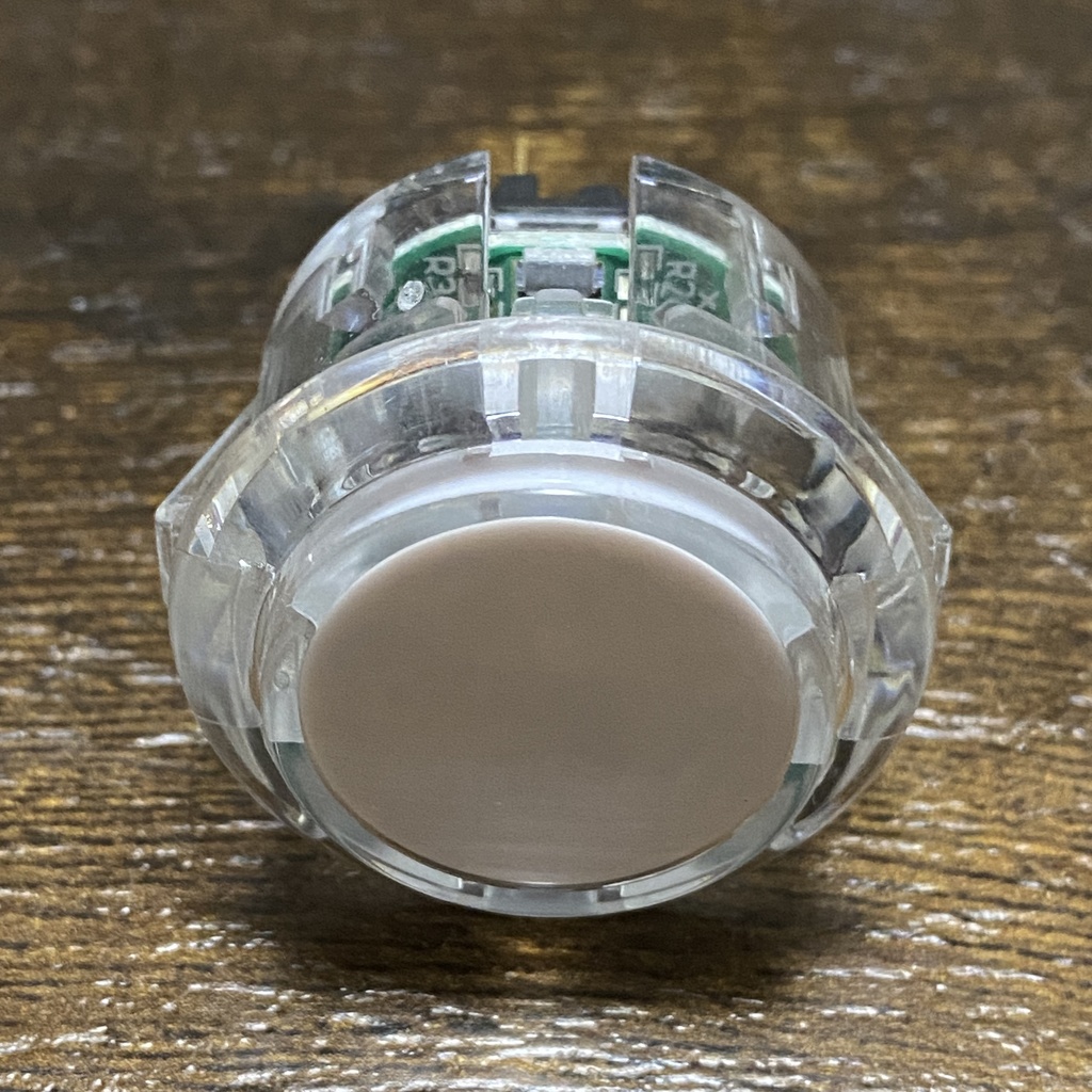 QANBA CRYSTAL LEDボタン 30mm クリア