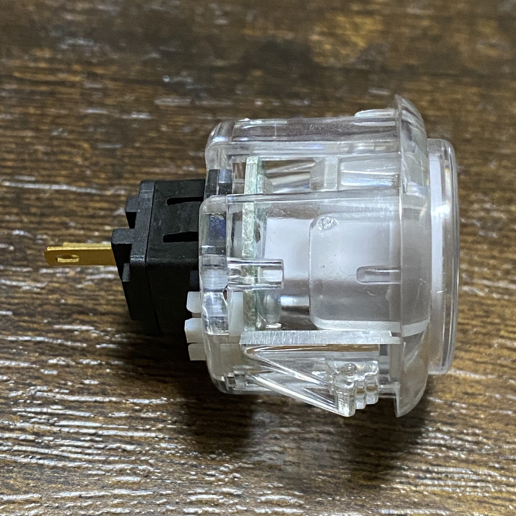 QANBA CRYSTAL LEDボタン 30mm クリア