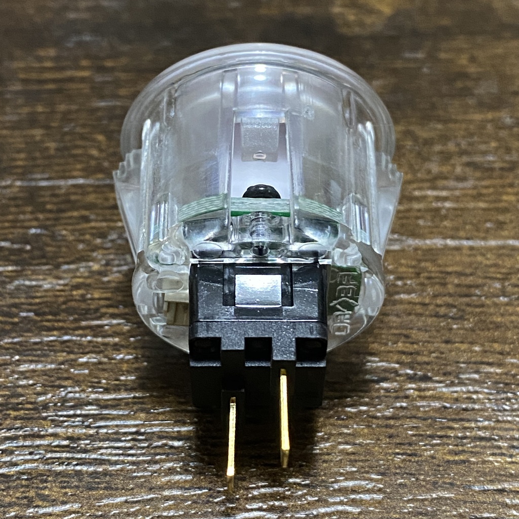 QANBA CRYSTAL LEDボタン 24mm クリア