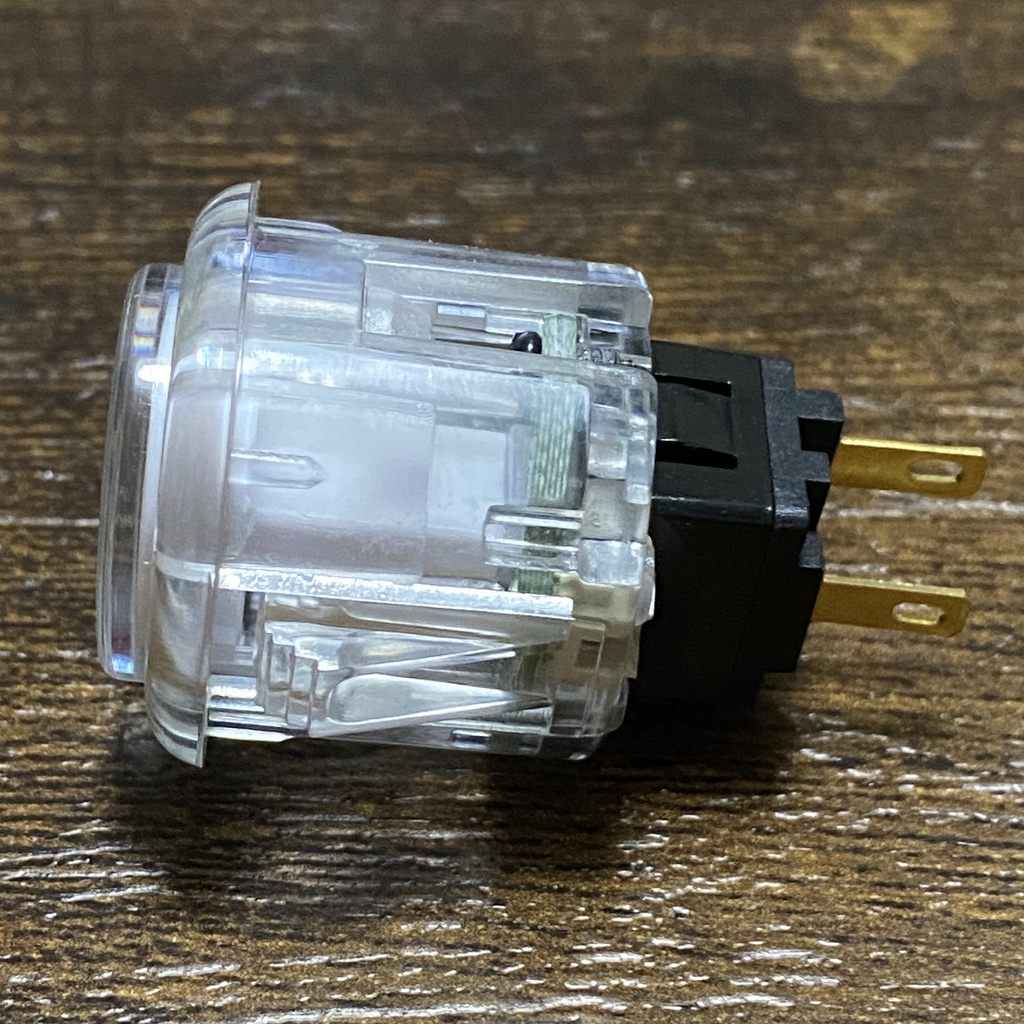 QANBA CRYSTAL LEDボタン 24mm クリア