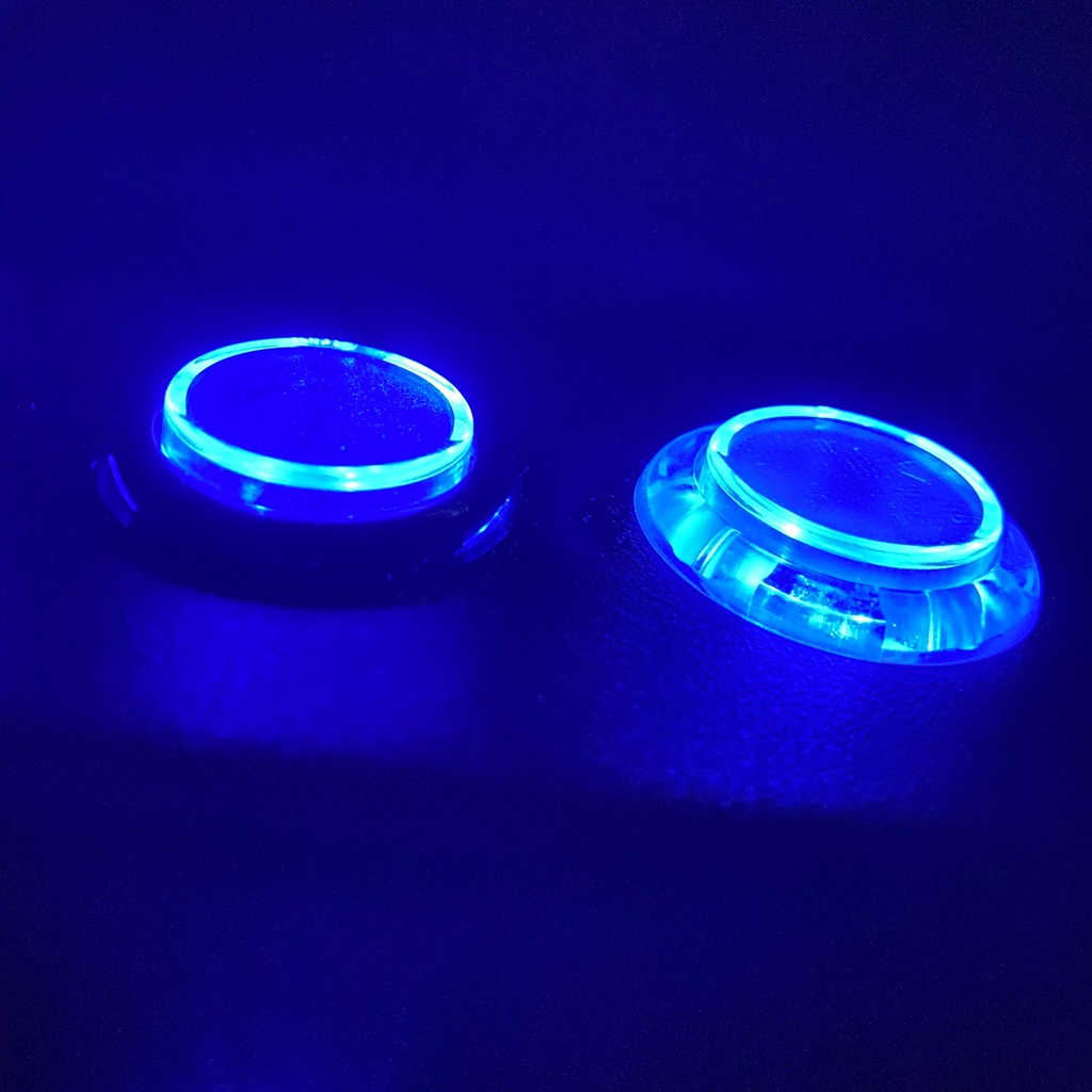 QANBA CRYSTAL LEDボタン 24mm クリア