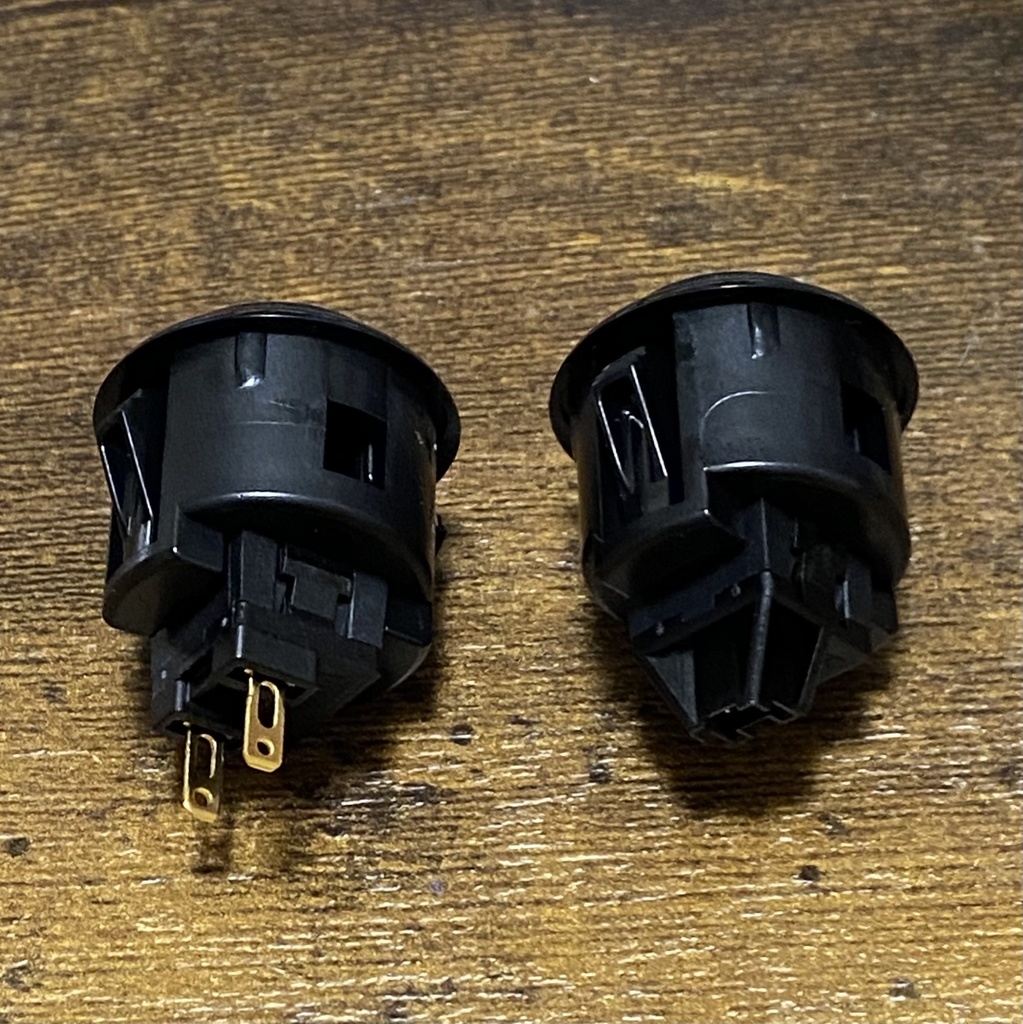 三和電子 24mmエラストマー静音ボタン (OBSFE-24-K/A-OBSFE-24-K)