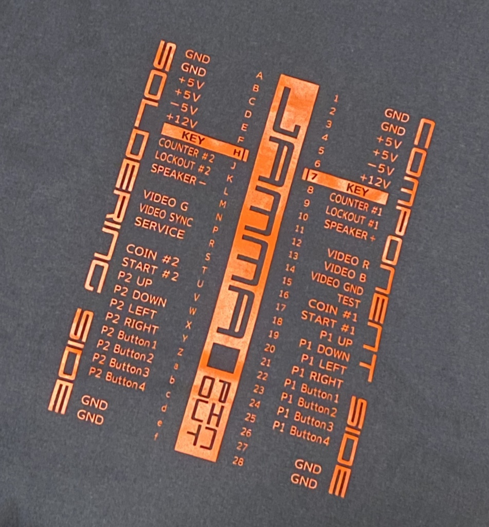 JAMMAピンアウトTシャツ