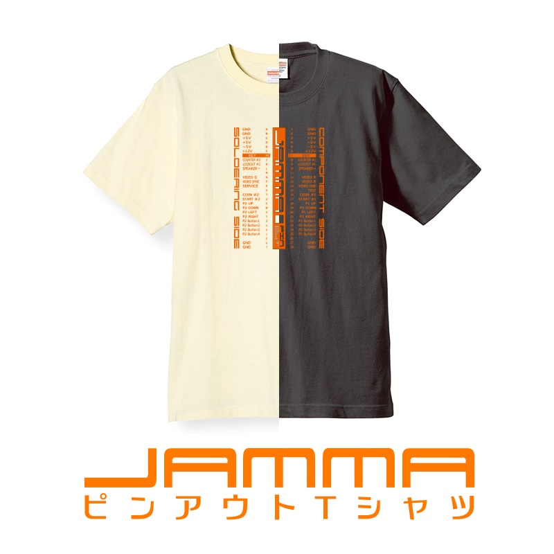 JAMMAピンアウトTシャツ