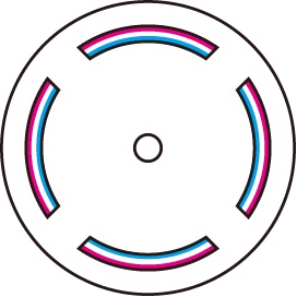 ボタンホール位置決めゲージ