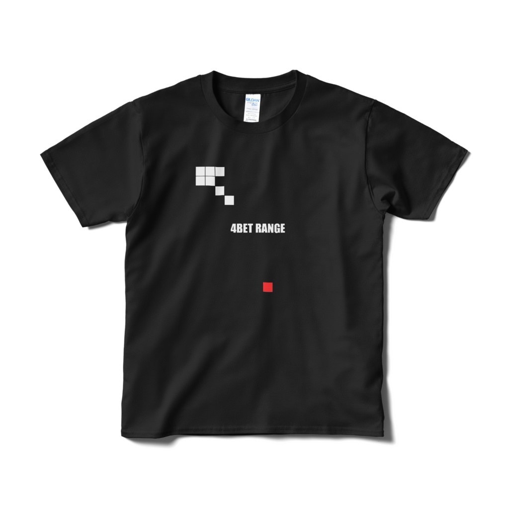 【ポーカー】4BET RANGE Tシャツ 黒