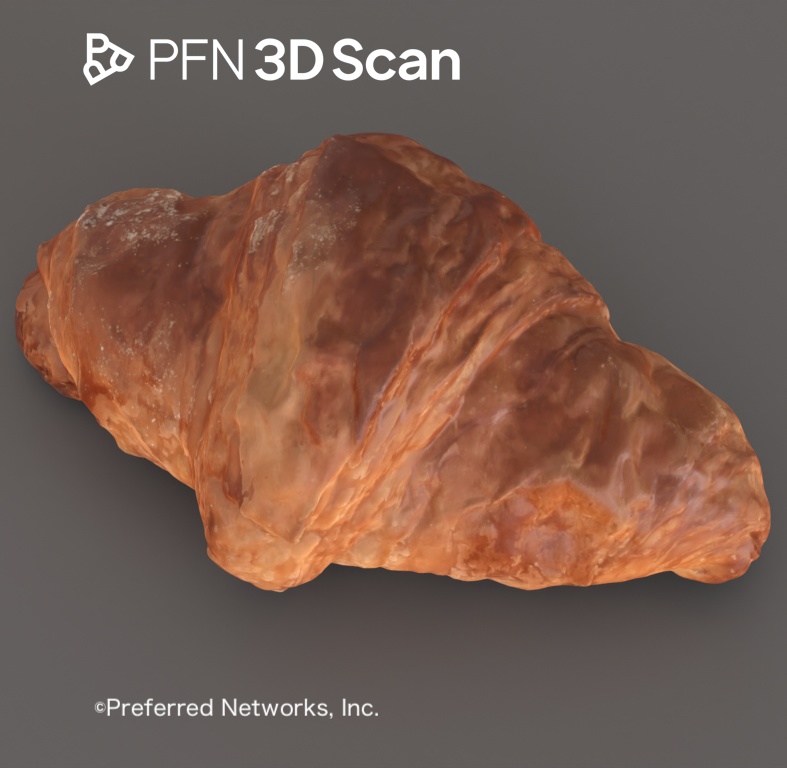 【PFN 3D Scan】クロワッサン(3点セット)