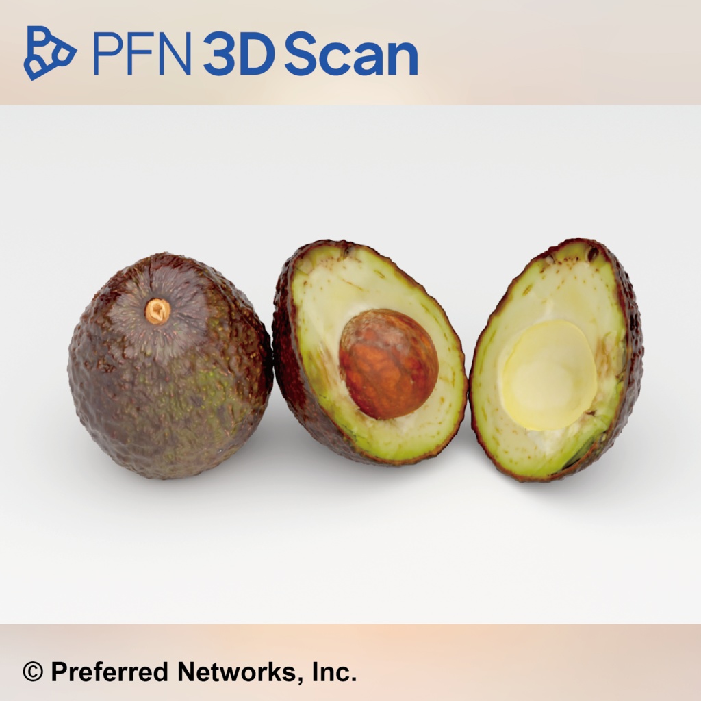 【PFN 3D Scan】アボカド(3点セット)