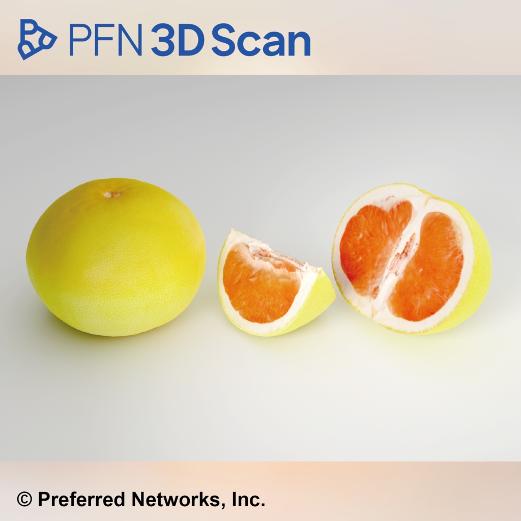 【PFN 3D Scan】グレープフルーツ(3点セット)