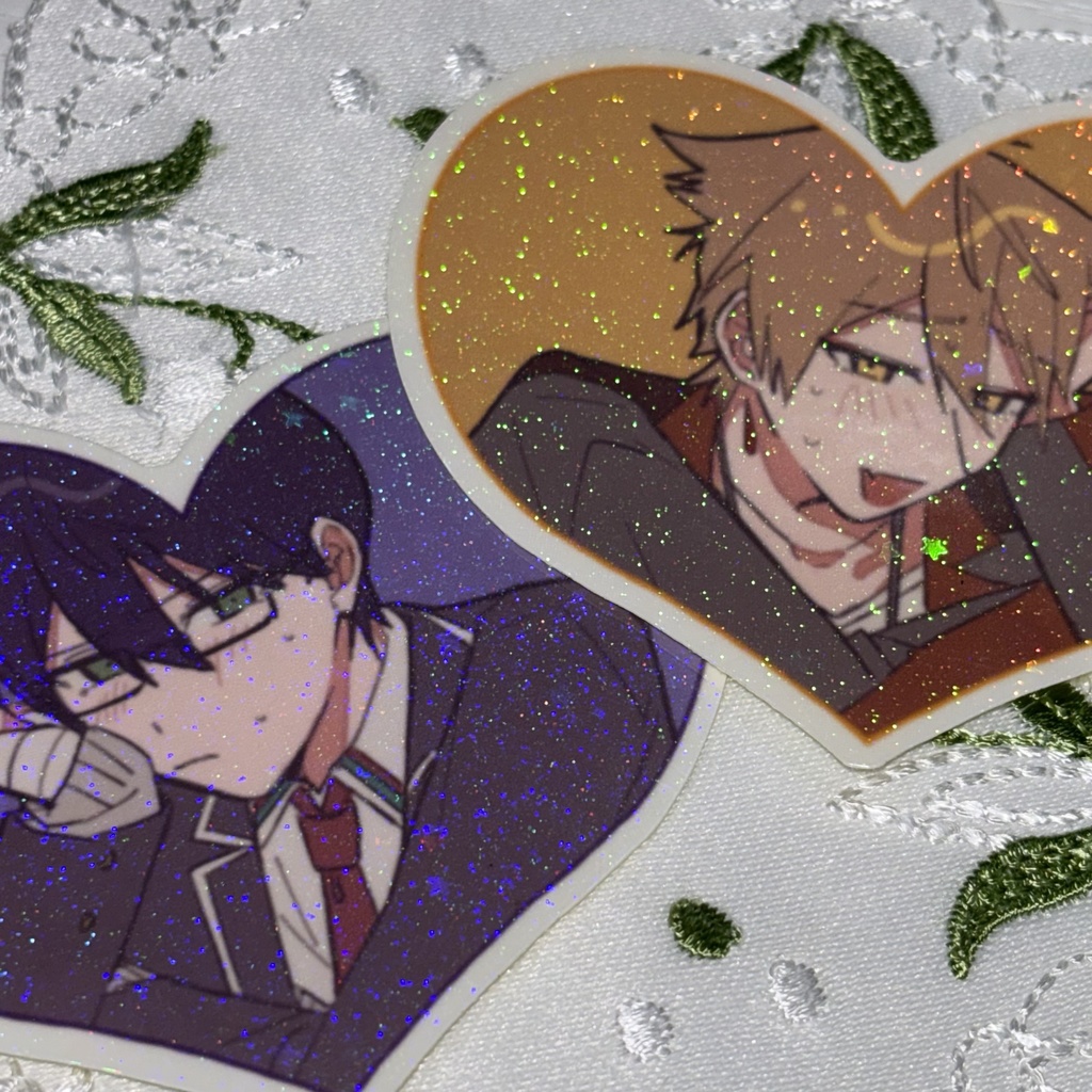 【非公式】とがびときらきらハートステッカー