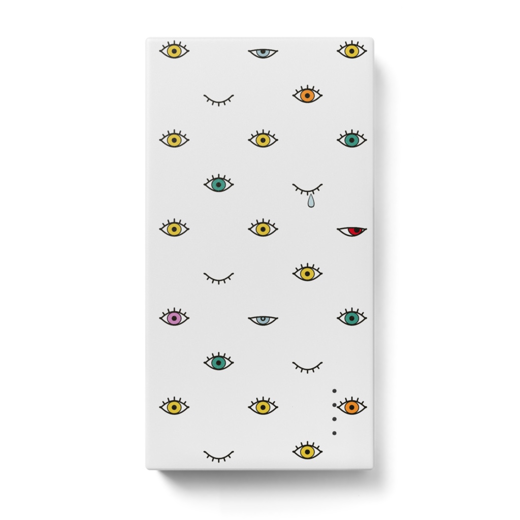 目がいっぱいモバイルバッテリー