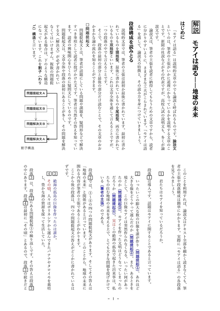 モアイは語る-地球の未来(中学2年)